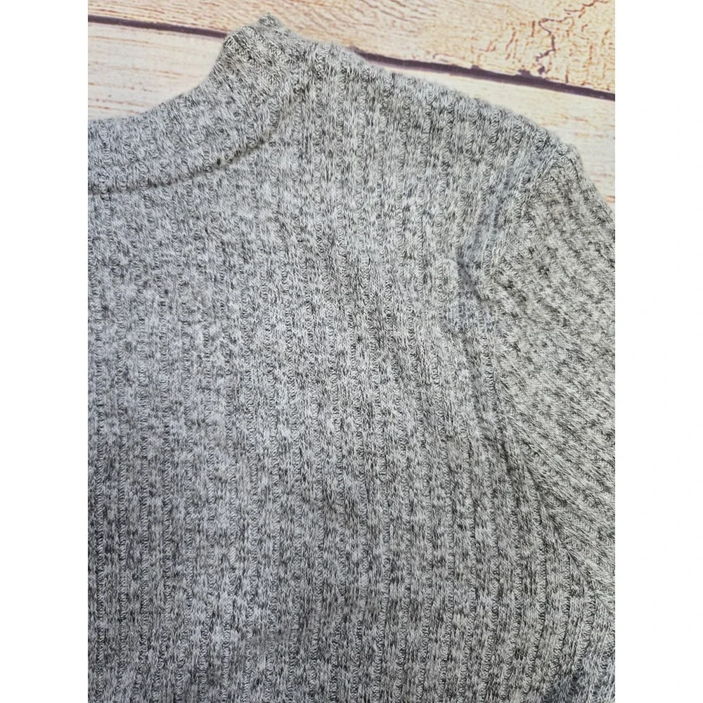 Old‎ Navy Kid Girl Ribbed Knit Soft Spun Knit Gray Long Sleeve Top Size Medium 8
